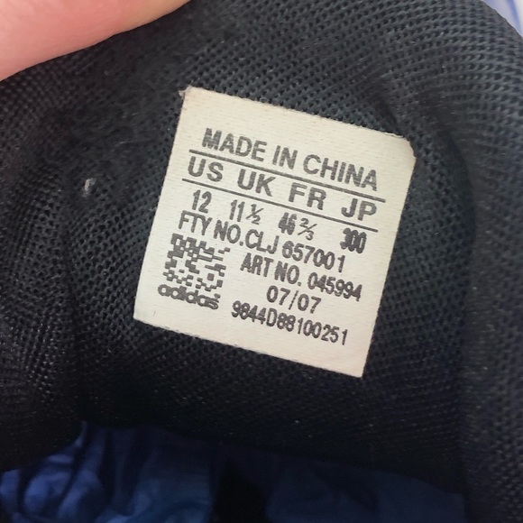 Adidas Mens Shoes Infantey Bounce Blue Basketball - Picture 5 of 9